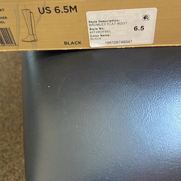 Michael Kors Bromley Over-the-Knee Boot Black Size 6.5 (no box) - Picture 9 of 9